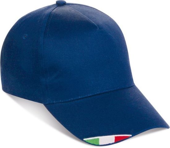 Immagine di Cappellino 5 Pannelli Bandiera ITA K18140